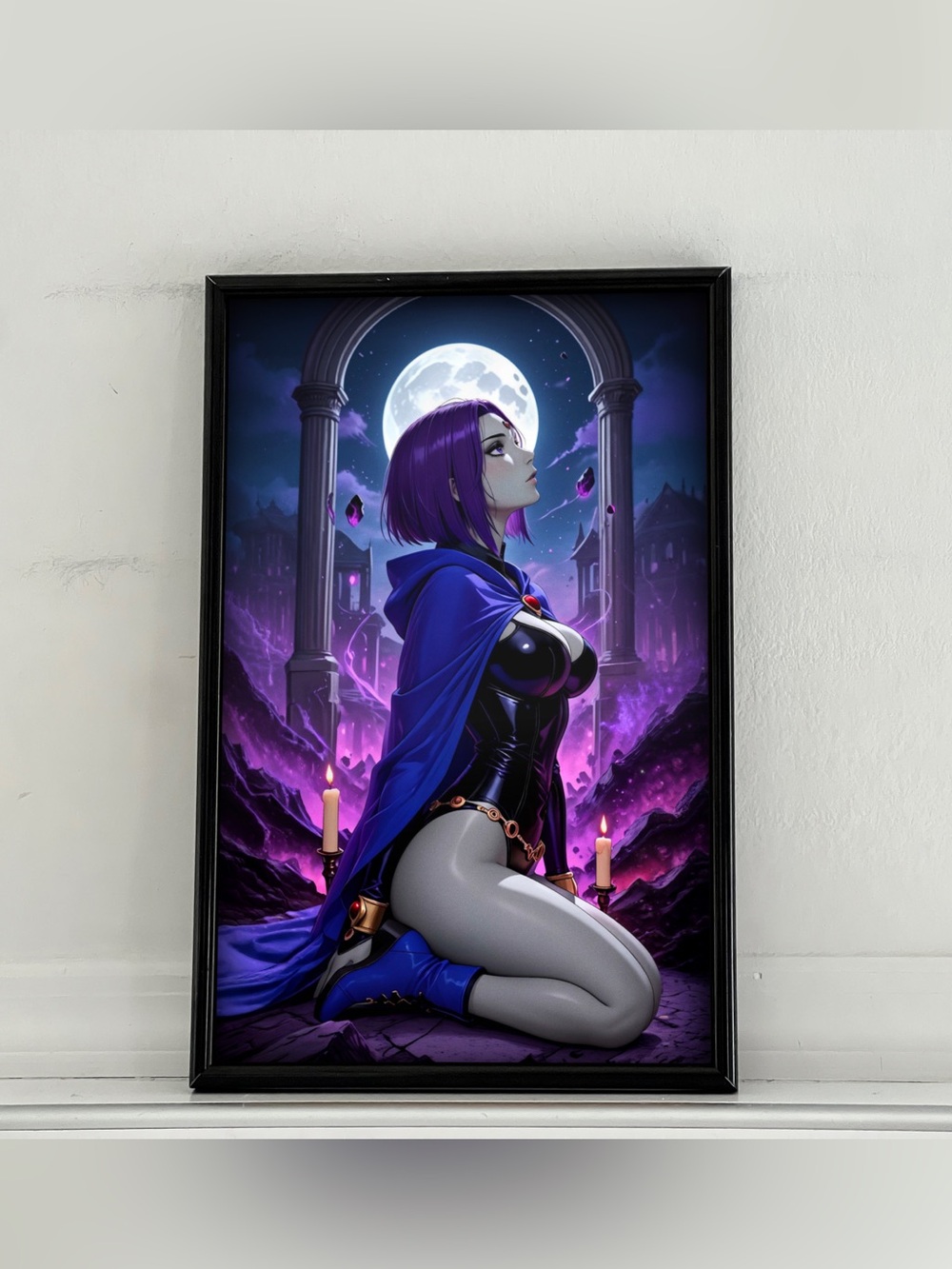 Teen Titans Raven Anime Art Poster